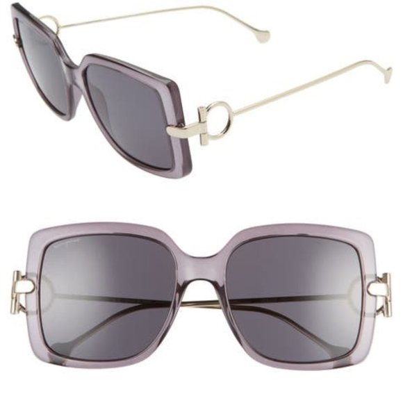 SALVATORE FERRAGAMO Gancio 55mm Square Sunglasses main image 5